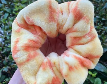 Robe scrunchies, Plush scrunchies, Super soft scrunchies, Gift for her, Fluffy, Comfy, Jumbo hair accessories, Spa day, Stocking Stuffers