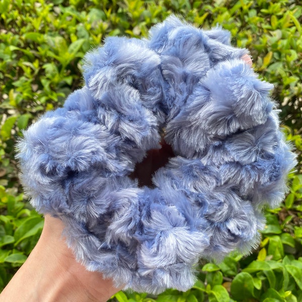 Super fluffy jumbo Scrunchies, Faux fur Scrunchies, So soft large hair scrunchies, Furry Scrunchies, Handmade hair ties, Cute gifts for her