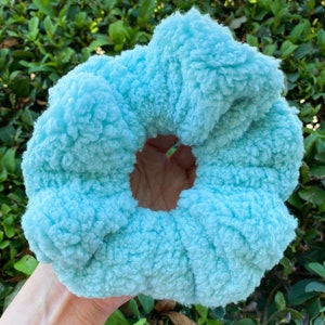 Sherpa Scrunchies, Faux fur, Cozy Hair ties, Winter Scrunchies, Oversized super soft ponytail holder, Fuzzy Scrunchie, XL scrunchies