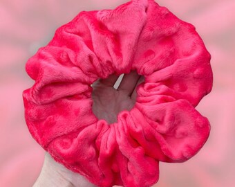 Soft and Minky Scrunchies, Furry scrunchies, Dotted hair ties, Jumbo Winter scrunchies, Hair accessories, Fidget scrunchie, Plush scrunchies