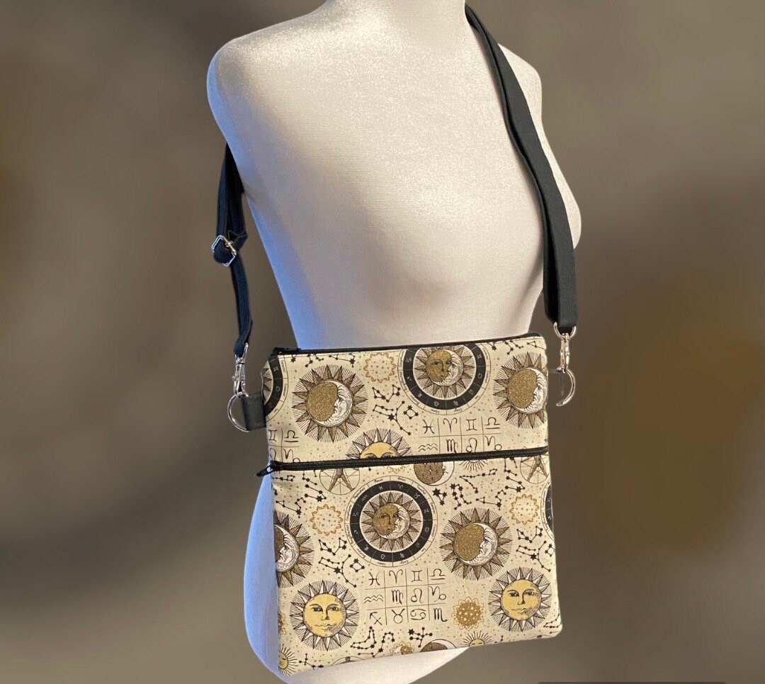 Sun and Moon Zodiac Crossbody Purse, Astrology, Zodiac Signs