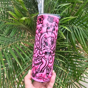Vaso flaco Karol G 20 onz Vaso para viajes, Vaso flaco café de viaje.Mañana sera bonito Karol G