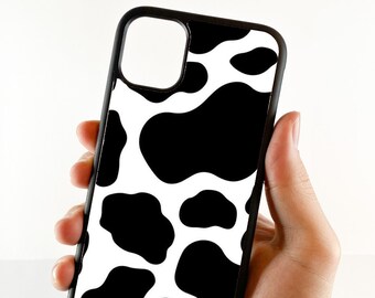 Cow Phone Case, IPhone 11, IPhone Xr, iPhone 8 Plus, iPhone 12, iPhone Xs, Gift for Her, IPhone 13, IPhone 7, IPhone 8, Cow print, Moo case