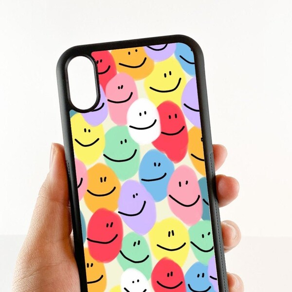 Smiley Phone Case, IPhone 11, IPhone Xr, iPhone 8 Plus, iPhone SE 2020, iPhone Xs, iPhone 7,Gift for Her, IPhone 13, IPhone 12, IPhone 8