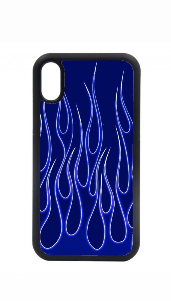 حماله صدر Coque de téléphone Blue Flames, iPhone 11, iPhone Xr, iPhone 8 , iPhone SE 2020 , iPhone Xs, iPhone 13, iphone 12, protecteur, tendance, esthétique coque iphone 7 In Flames