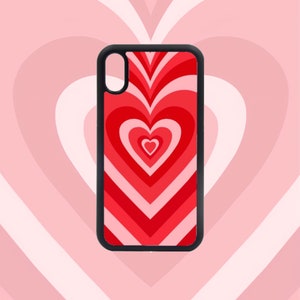 Red Heart Phone Case Iphone 11 Iphone Xr Iphone 8 Iphone Etsy Nederland