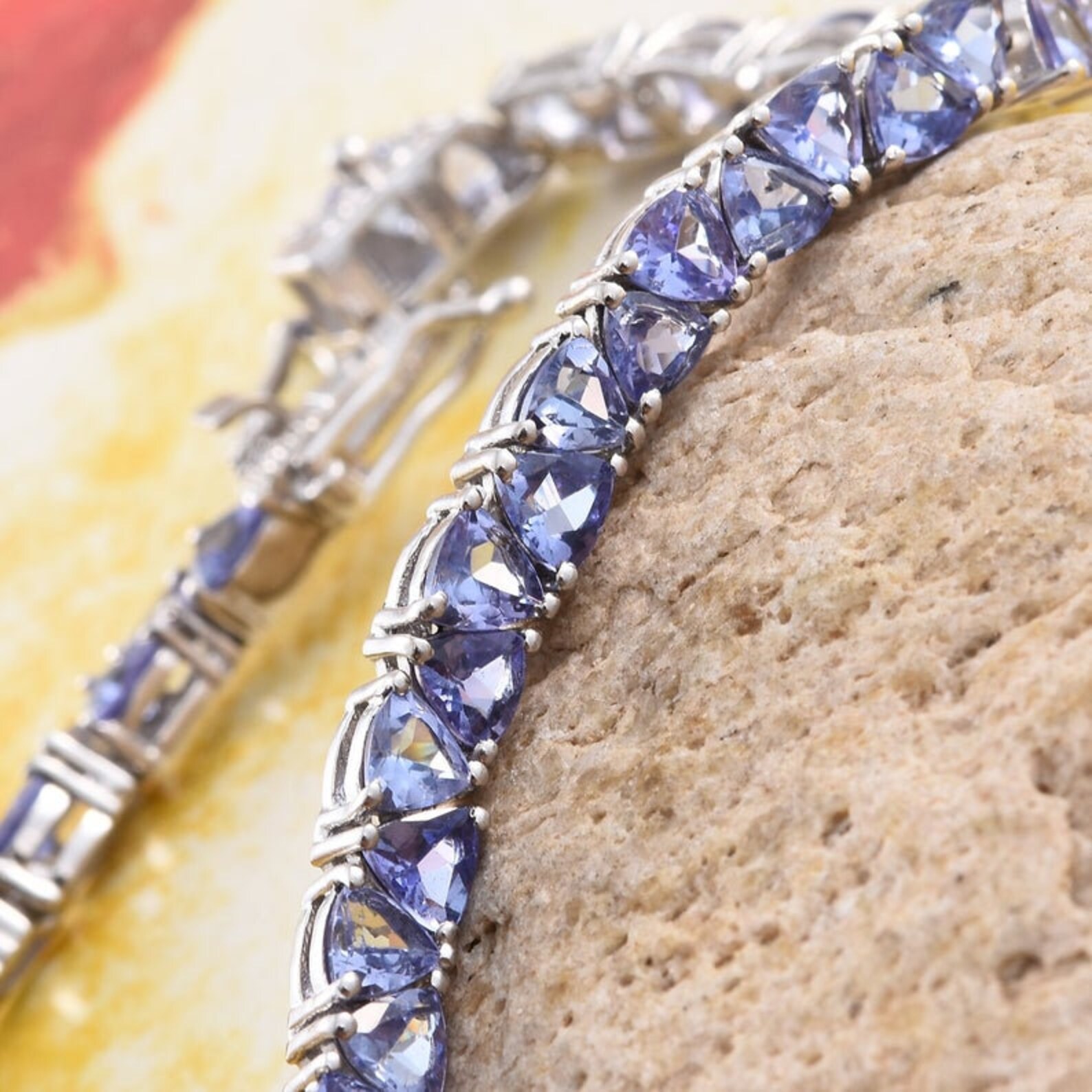 Natural Tanzania Tanzanite Bracelet Tennis Bracelet Platinum Etsy