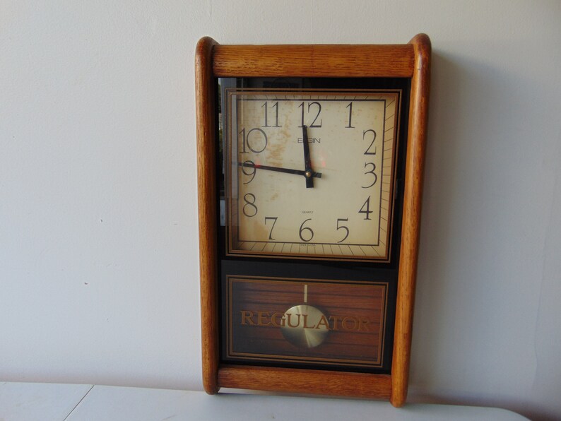 Vintage Elgin Clock with Regulator Etsy