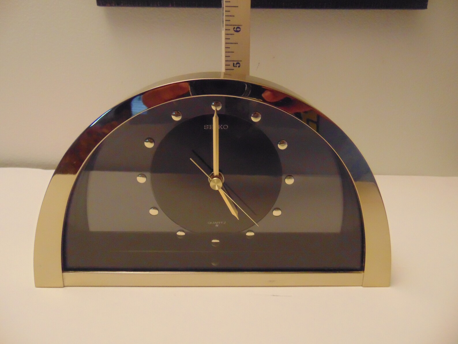 Seiko MCM Gold Quartz Mantle Clock / 1986 10th Anniversary/ Etsy