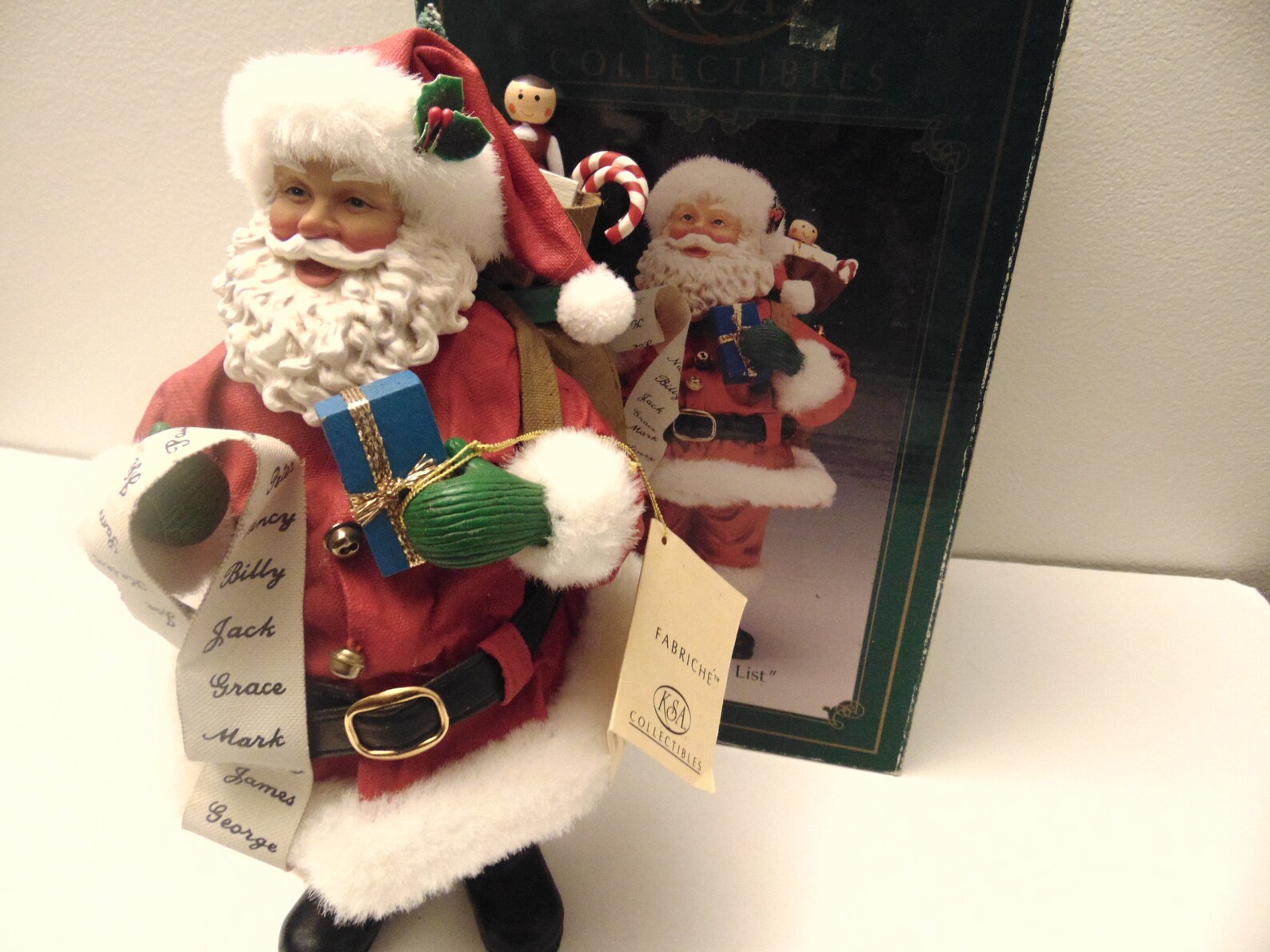Vintage Kurt Adler Fabriche / Santa Wish List 1977 | Etsy