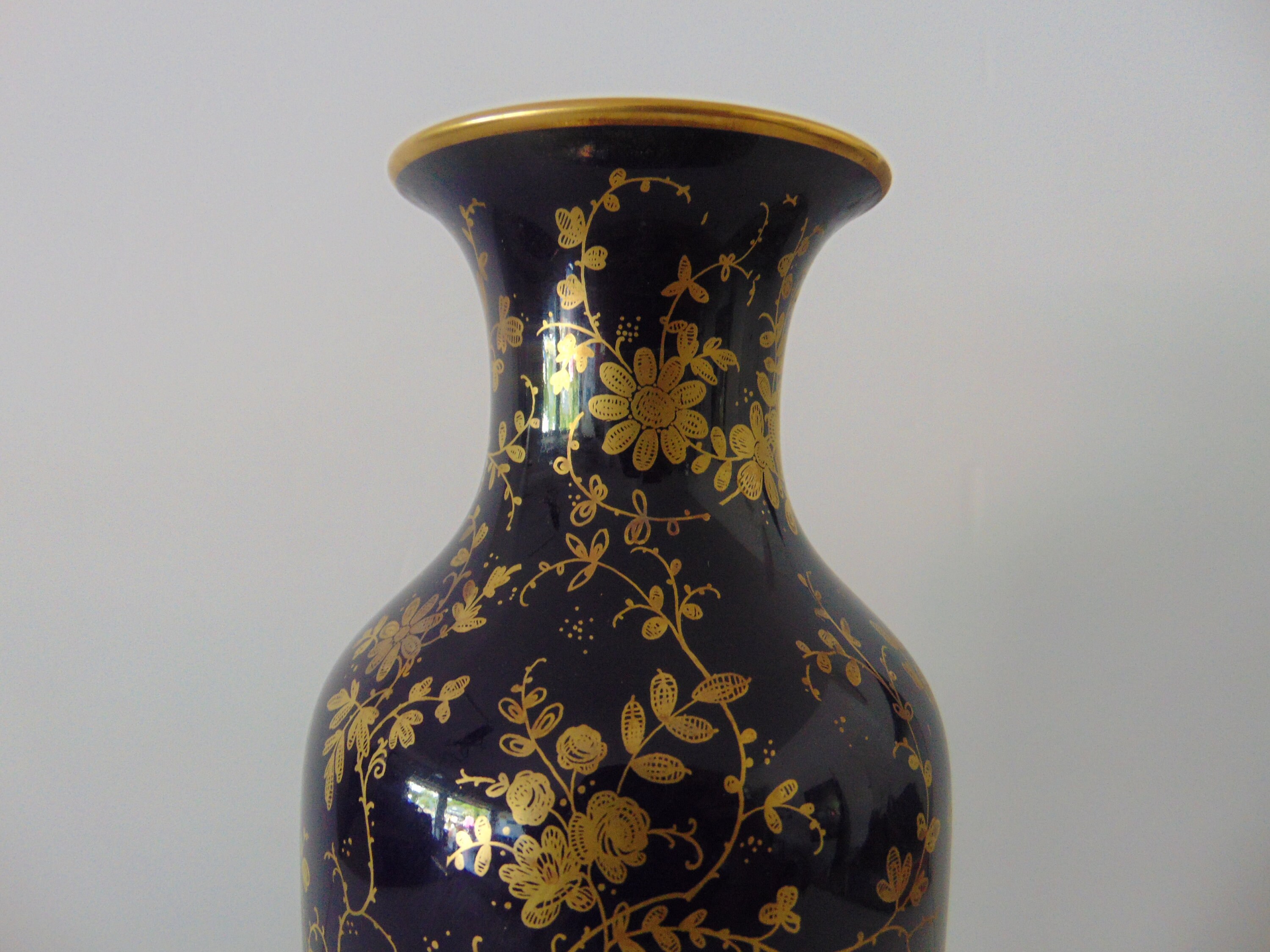 Kaiser West German Kobalt Vase ECHT SCHARFFEUER KOBALT Liane Etsy