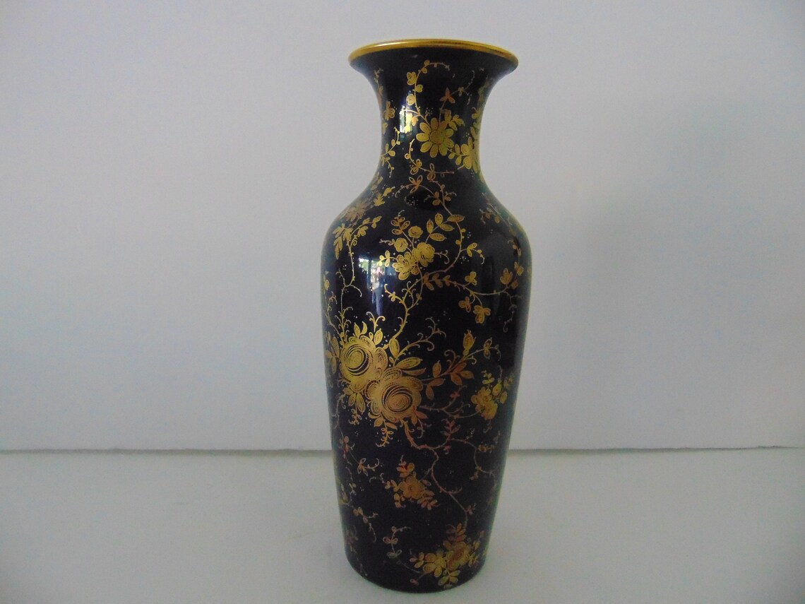 Kaiser West German Kobalt Vase ECHT SCHARFFEUER KOBALT Liane Etsy