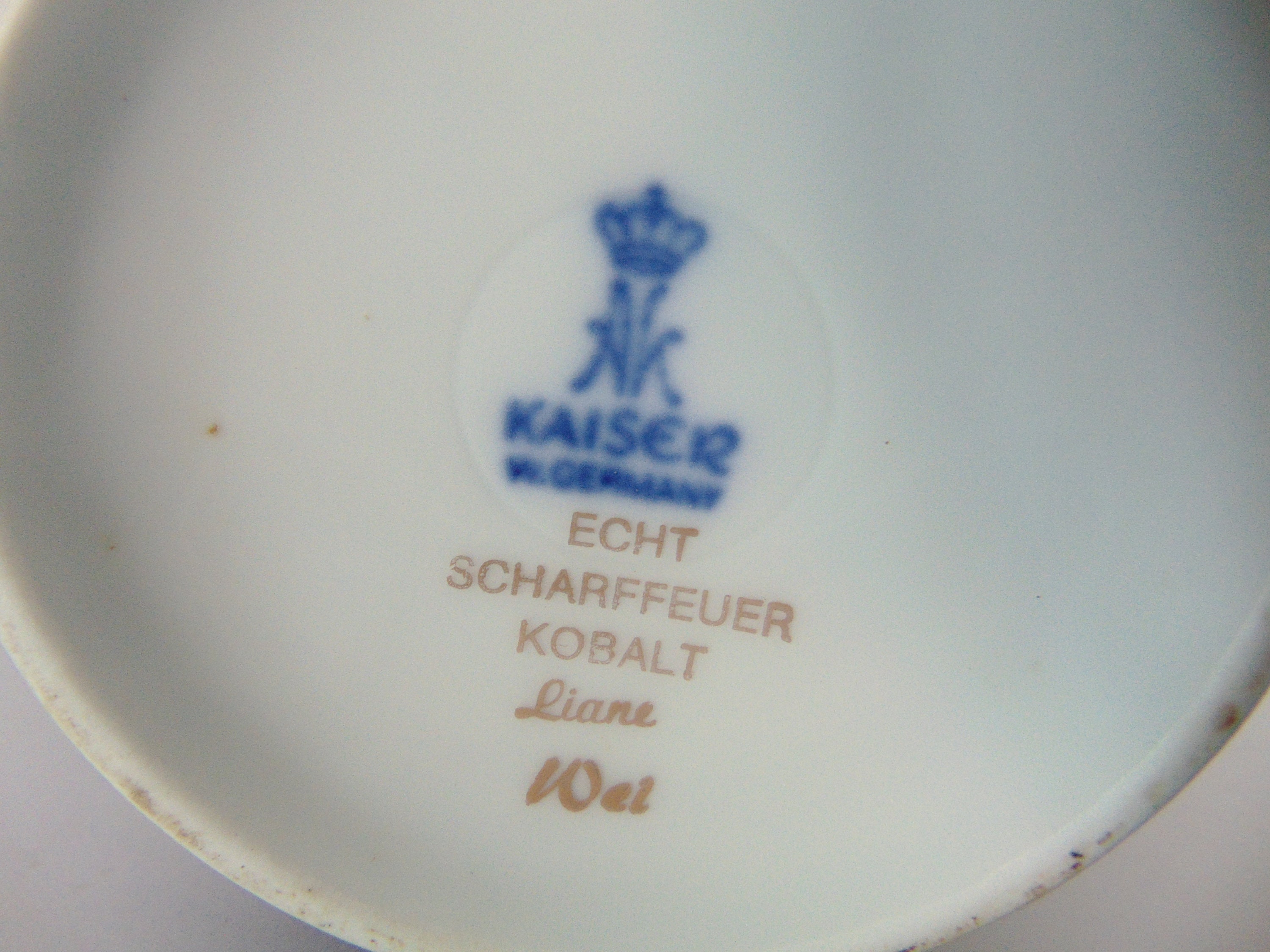 Kaiser West German Kobalt Vase ECHT SCHARFFEUER KOBALT Liane Etsy