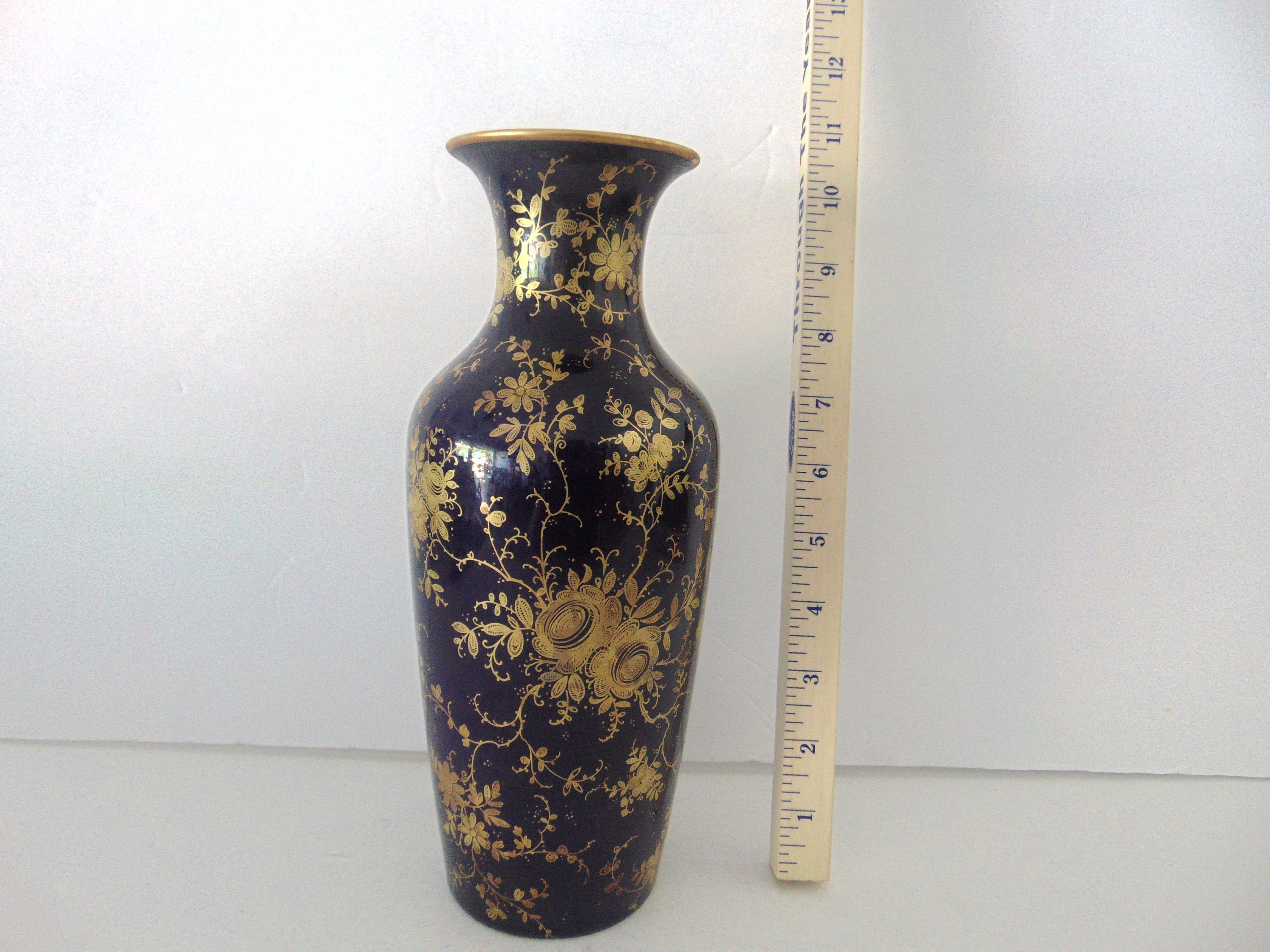 Kaiser West German Kobalt Vase ECHT SCHARFFEUER KOBALT Liane Etsy