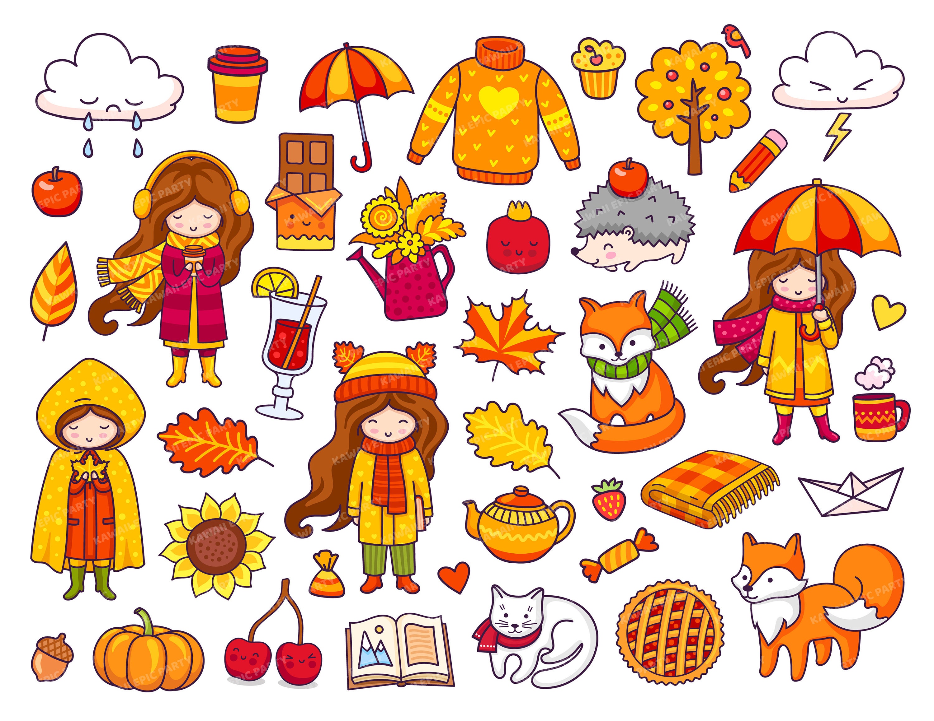 Printable Fall Stickers