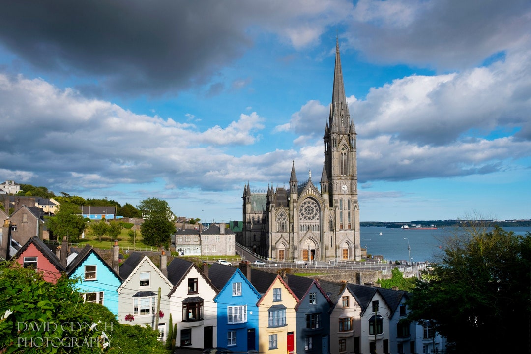 Deck of Cards Houses, Colorful Houses, Cobh, Cork, Ireland, Print, St