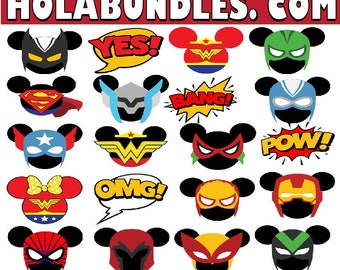 Superhero Mouse Ears SVG PNG, Layered Mouse Superhero Svg, Cartoon Mouse Ears Svg png, Super Hero svg png