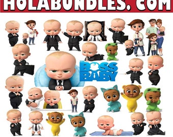 Boss Baby Afro Clipart, Boss Baby Afro PNG, Boss Baby Afro Bday, Boss Baby Afro Digital Paper, Boss Baby Afro, Boss Baby Clipart, Boss Baby