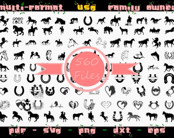 560 File Horse Bundle - Horse Svg Bundle, Horse SVG, Layered SVG Horse For Cricut, Cut File, Horse Clipart, Digital File, Printable, Png