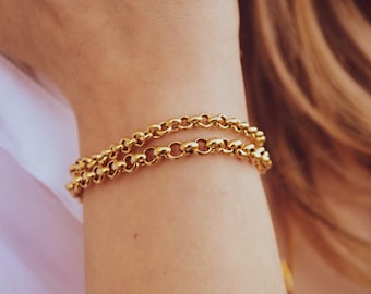 Chain bracelet, rolo chain bracelets, 925 silver bracelets, gold bracelets