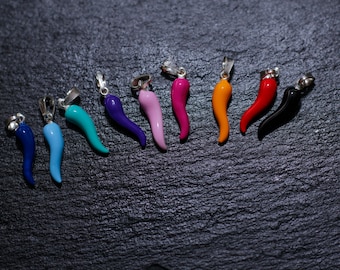 925 silver lucky horn pendants, lucky charm pendants, lucky horn hand pendants.