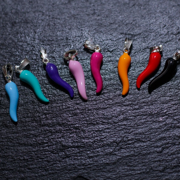 925 silver lucky horn pendants, lucky horn pendants, lucky horn hand pendants.