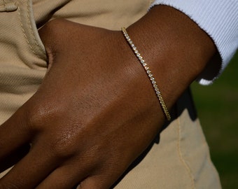 bracciale tennis in argento 925 con zirconi bianchi, bracciale regolabile, bracciale tennis colorato, bracciali unisex