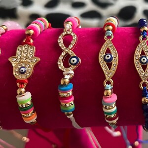Evil eye bracelet | Evil eye jewelry gift | Protection string bracelet | Mal de Ojo bracelet | Good luck gift for her |