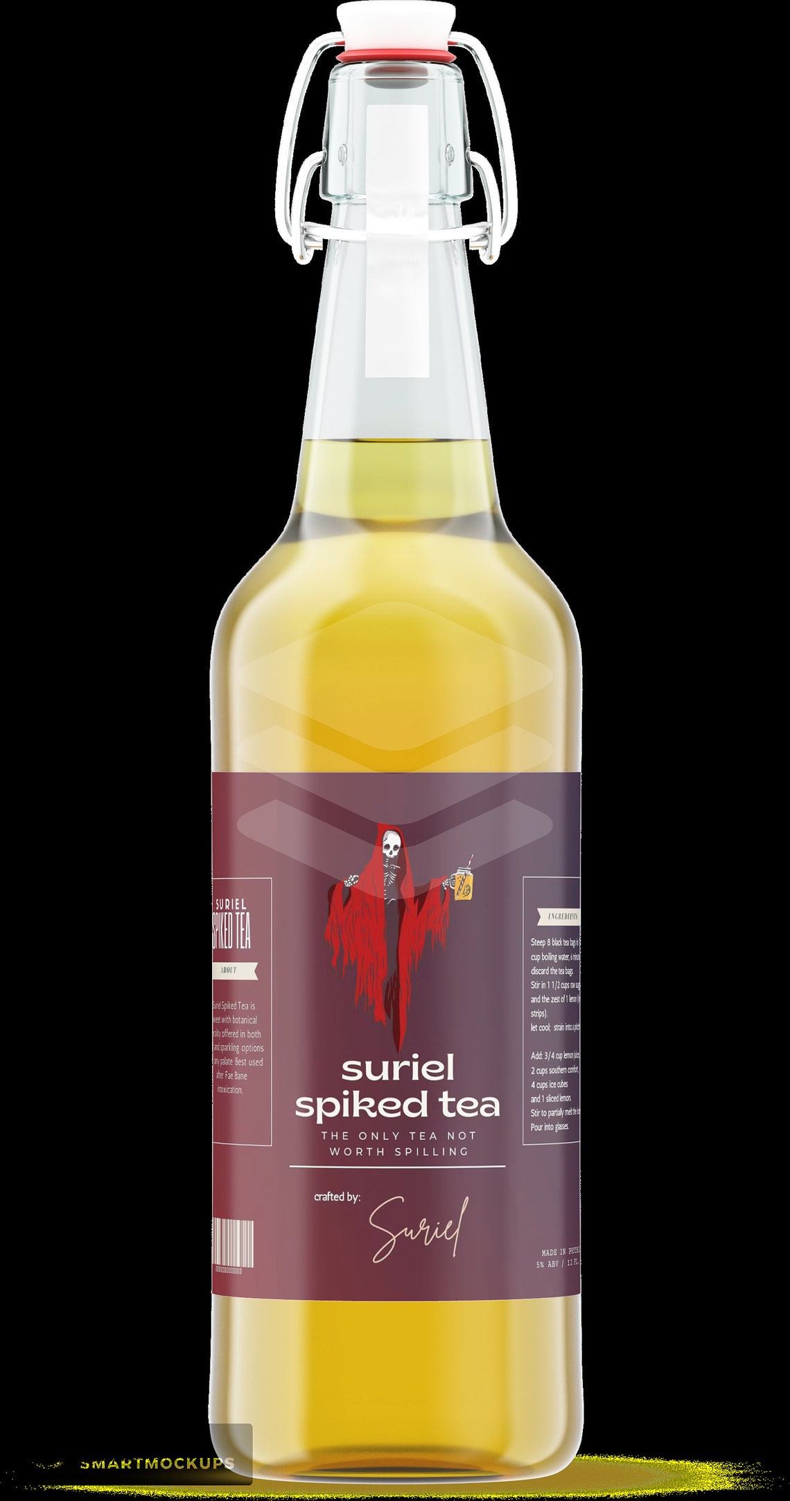 Suriel Spike Tea Digital Label PNG PDF Etsy Australia
