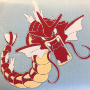 6&quot; Poke Red Dragon Vinyl Decal