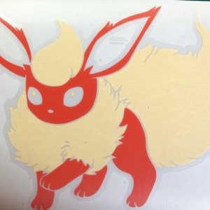 6" Poke Fire Fox Vinyl Decal