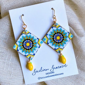 lemon earrings