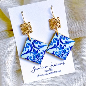 Majolica  earrings