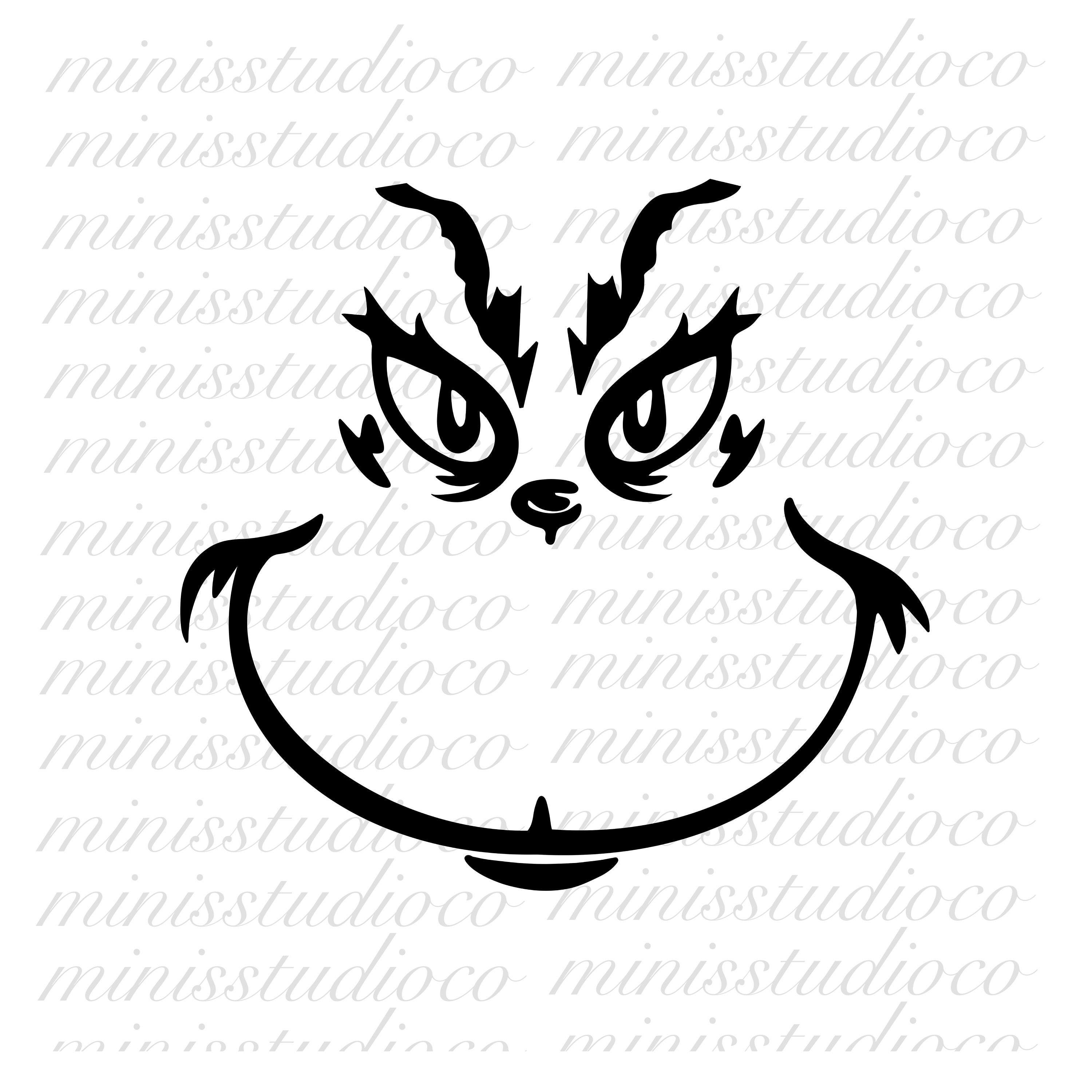 Grinch Face PNG Grinch PNG Grinch Image Christmas Grinch | Etsy