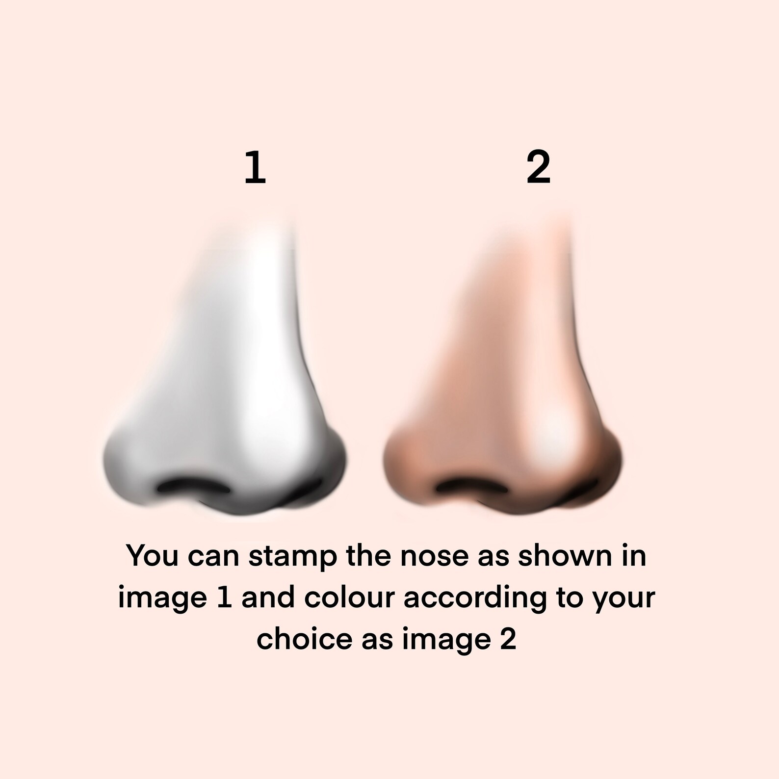 Procreate Realistic Nose Brushes Nose Stamps Procreate Nose Etsy