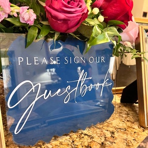 guestbook sign | acrylic guestbook sign | acrylic sign | vinyl lettering | wedding