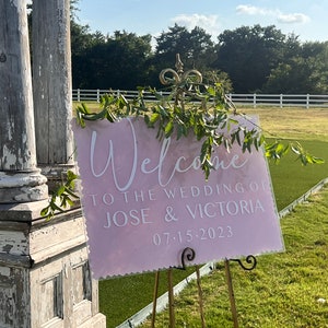 Welcome to our wedding sign | Welcome sign | custom sign | acrylic welcome sign | Wedding sign | Wedding