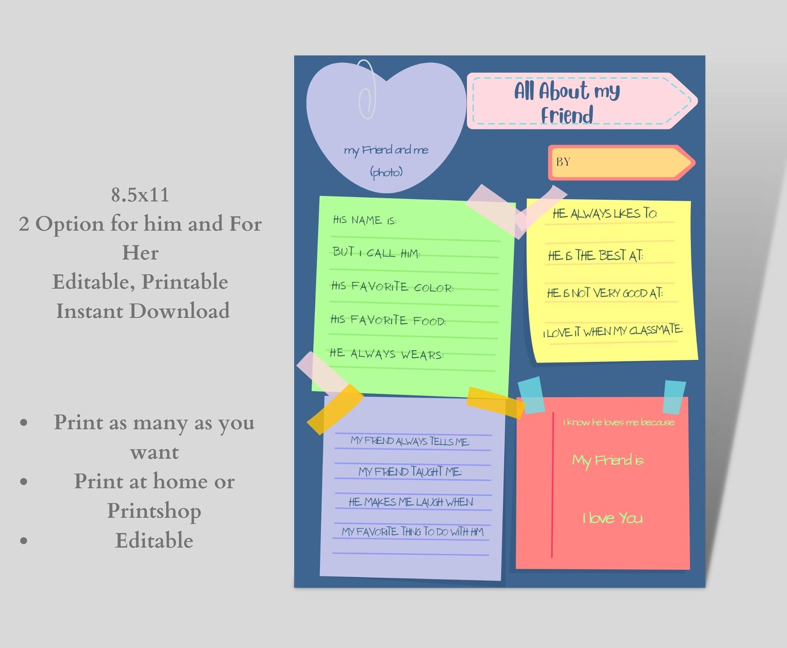 All About My Best Friend Worksheet Editable My All Friends Etsy all-about-my-best-friend-worksheet-editable-my-all-friends-etsy