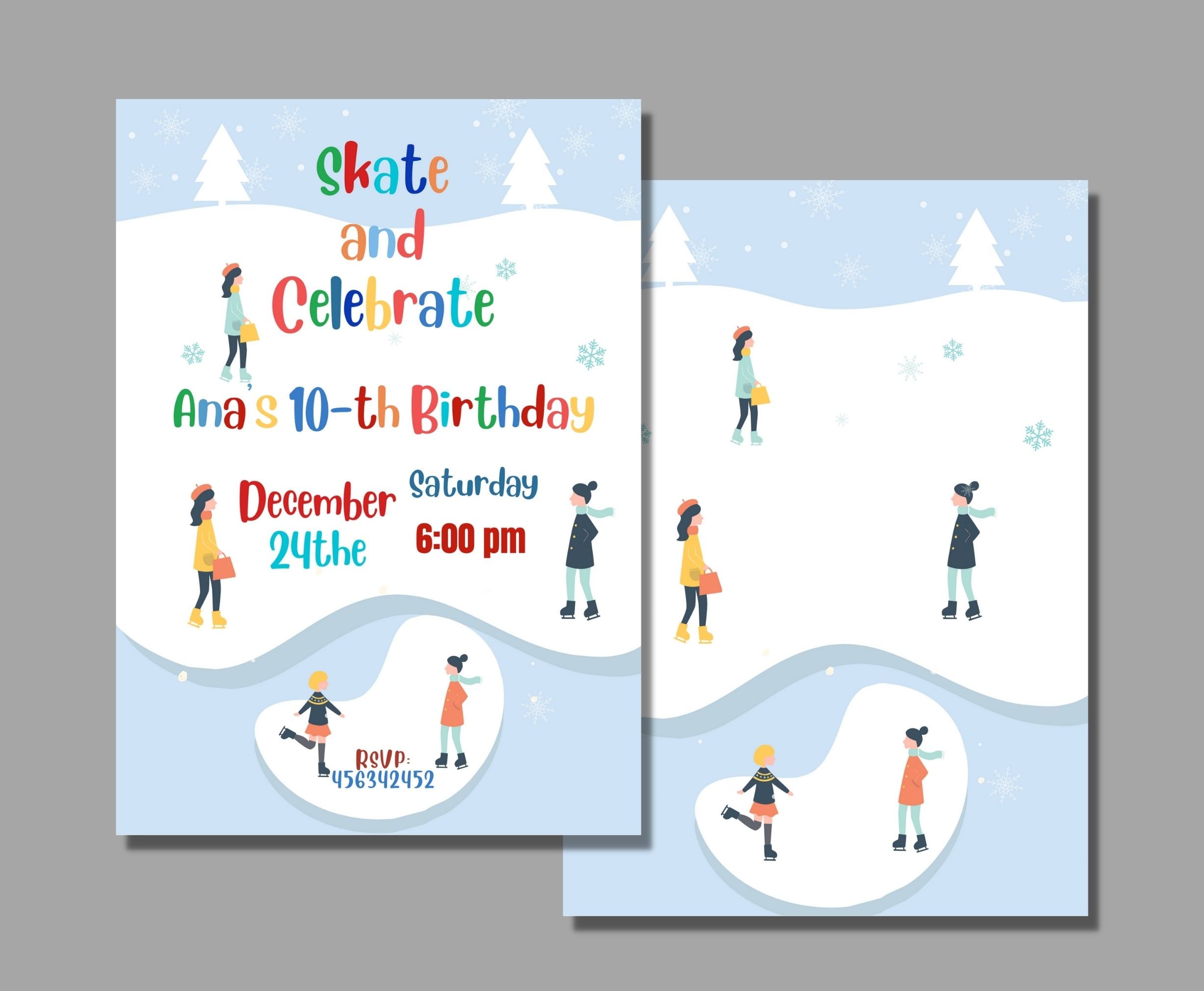 EDITABLE Ice Skating Invitation Template Ice Skating Birthday Etsy EDITABLE Ice Skating Invitation Template Ice Skating Birthday Etsy