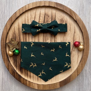 Dog bow tie / dog scarf Christmas