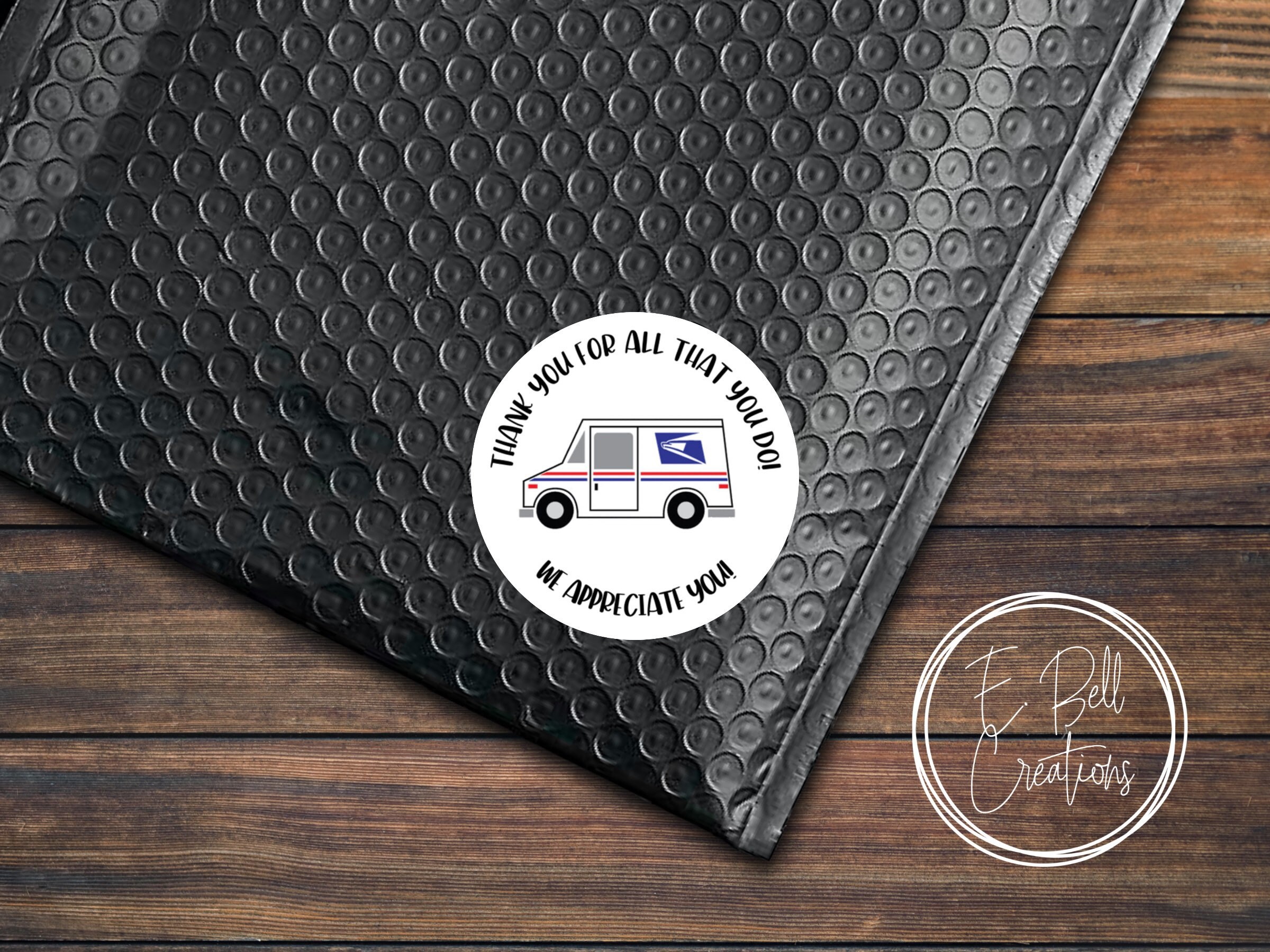 USPS Postal Worker Appreciation Thank You Stickers