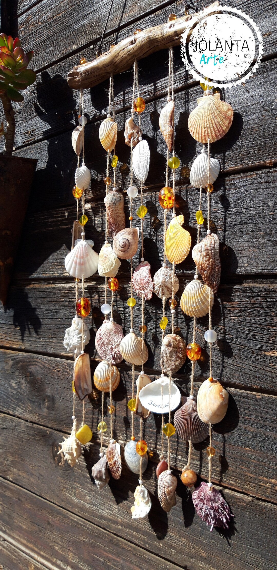 Boho Natural Seashell Wind Chimes/garden,home Decor/coastal Beach Style