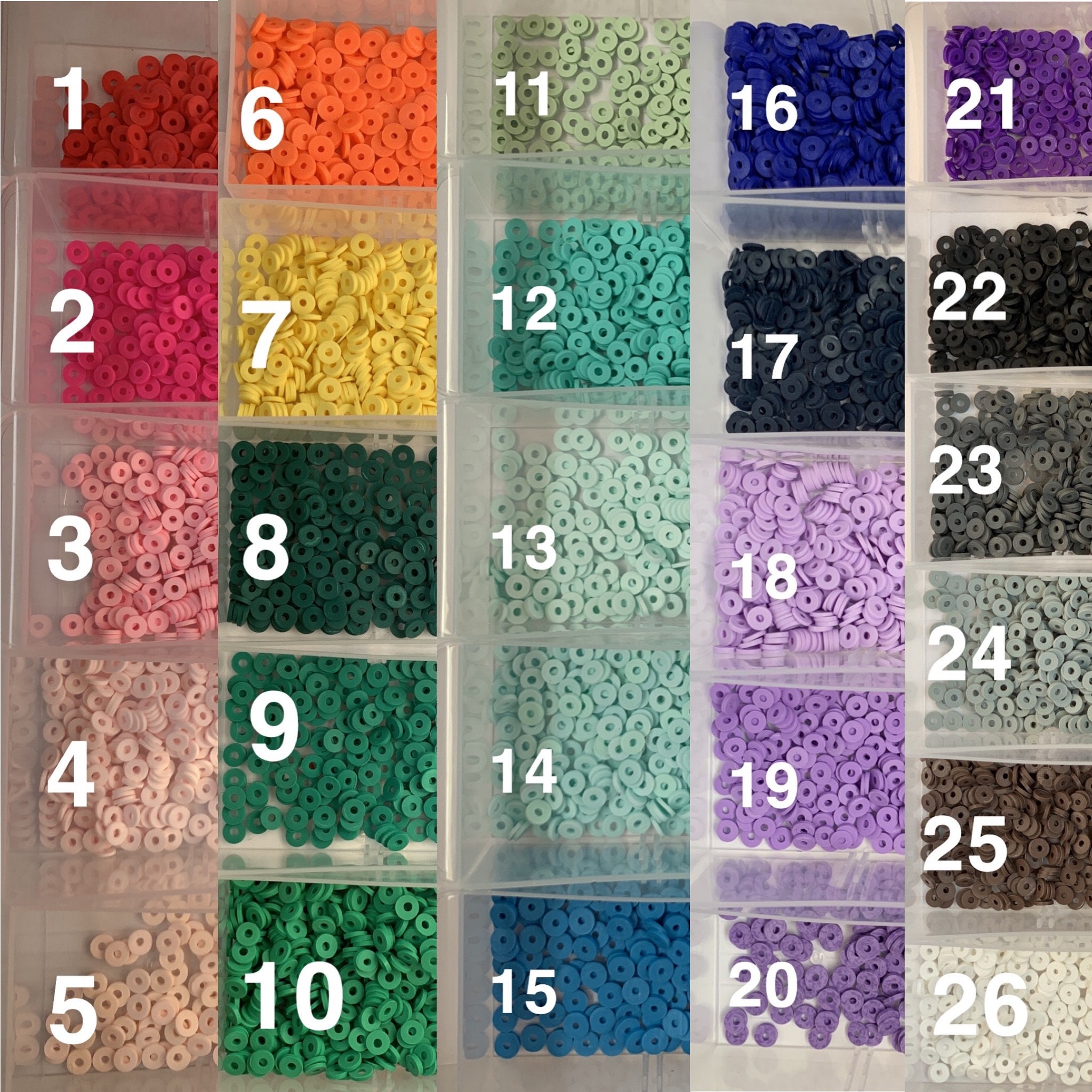 CUSTOMIZABLE Classic Clay Bead Name Bracelet Beads By Your Etsy