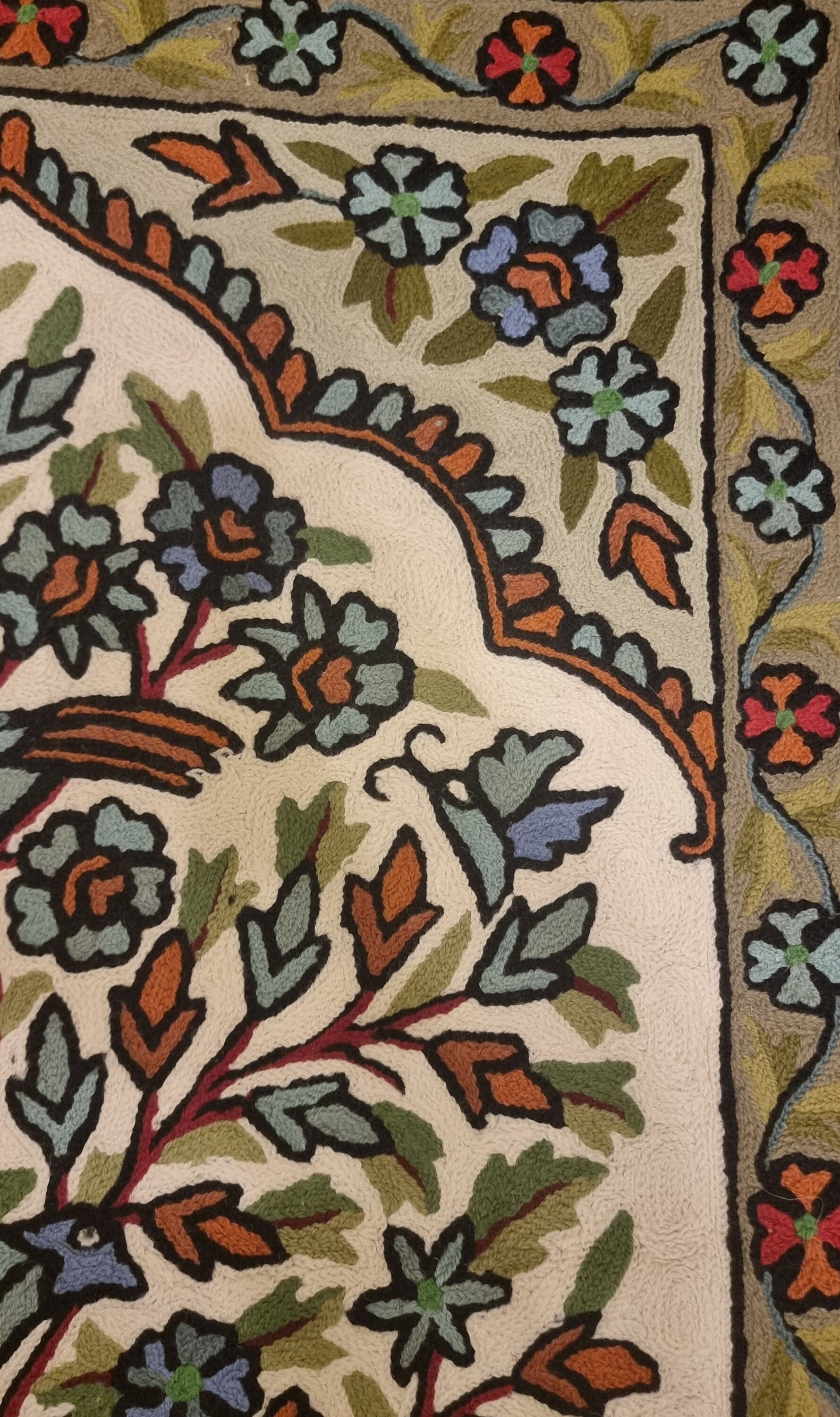 Kashmiri Tree of Life Chainstitch Rug - Etsy