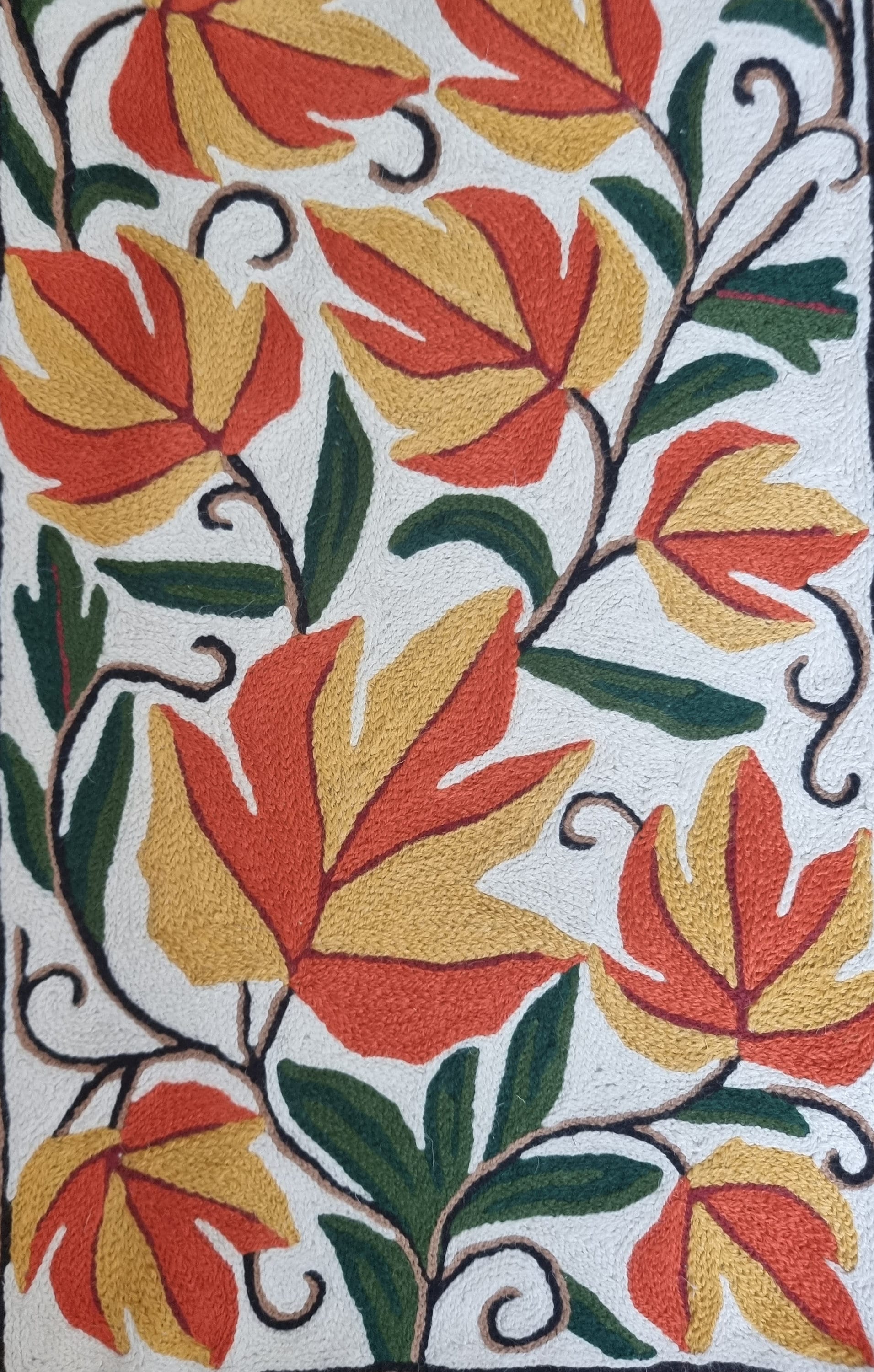 Panel Chainstitch Kashmiri Tree of Life Chainstitch Wall Panel - Etsy