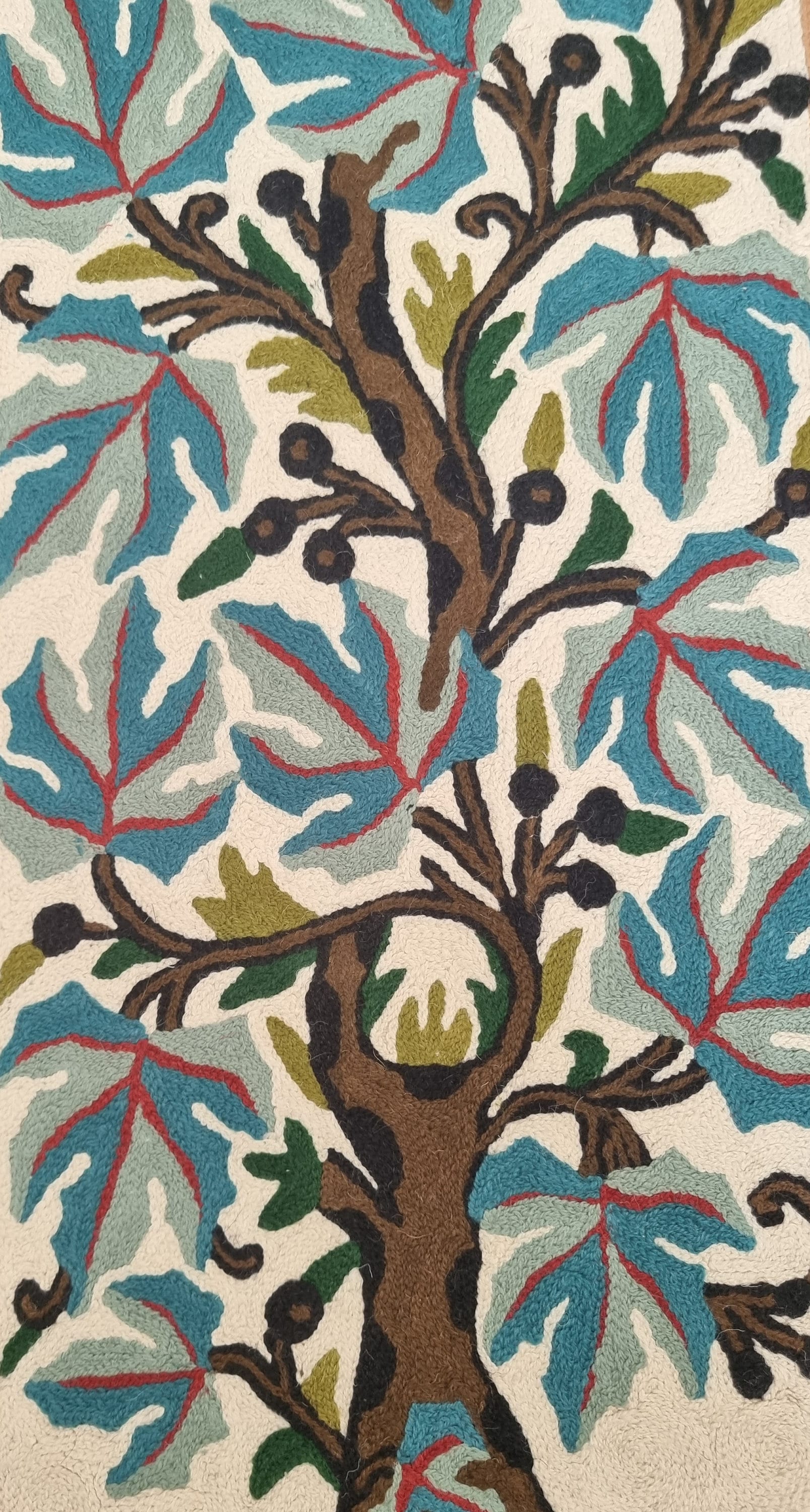 Panel Chainstitch Kashmiri Tree of Life Chainstitch Wall Panel - Etsy