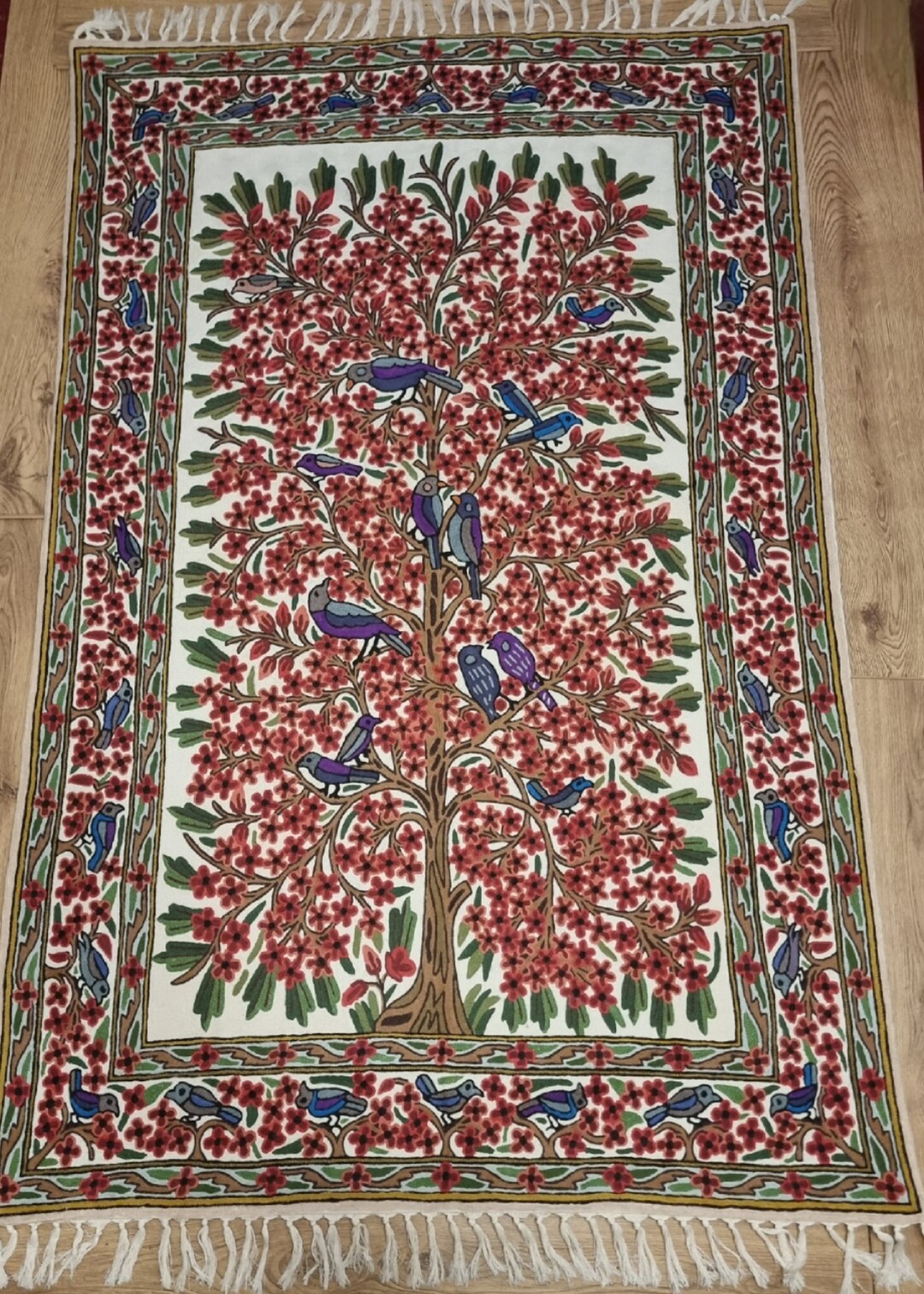 Kashmiri Tree of Life Chainstitch Wallhanging Etsy