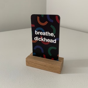 Bad words affirmation card pack with stand