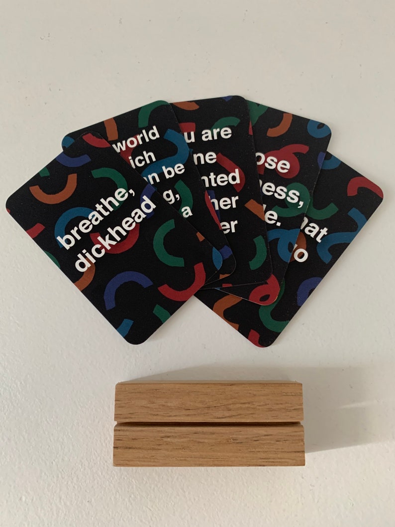 Bad Words Affirmation Card Pack With Stand - Etsy Australia
