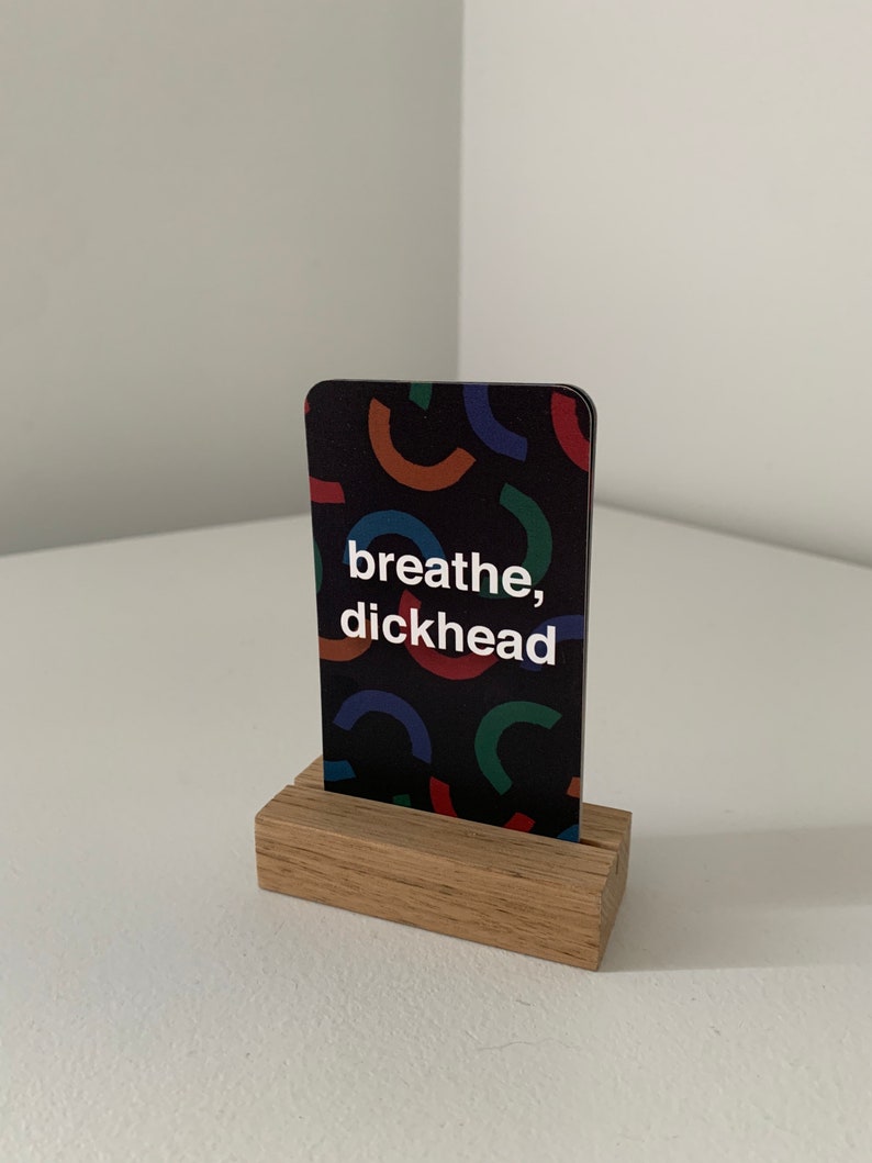 Bad Words Affirmation Card Pack With Stand - Etsy Australia